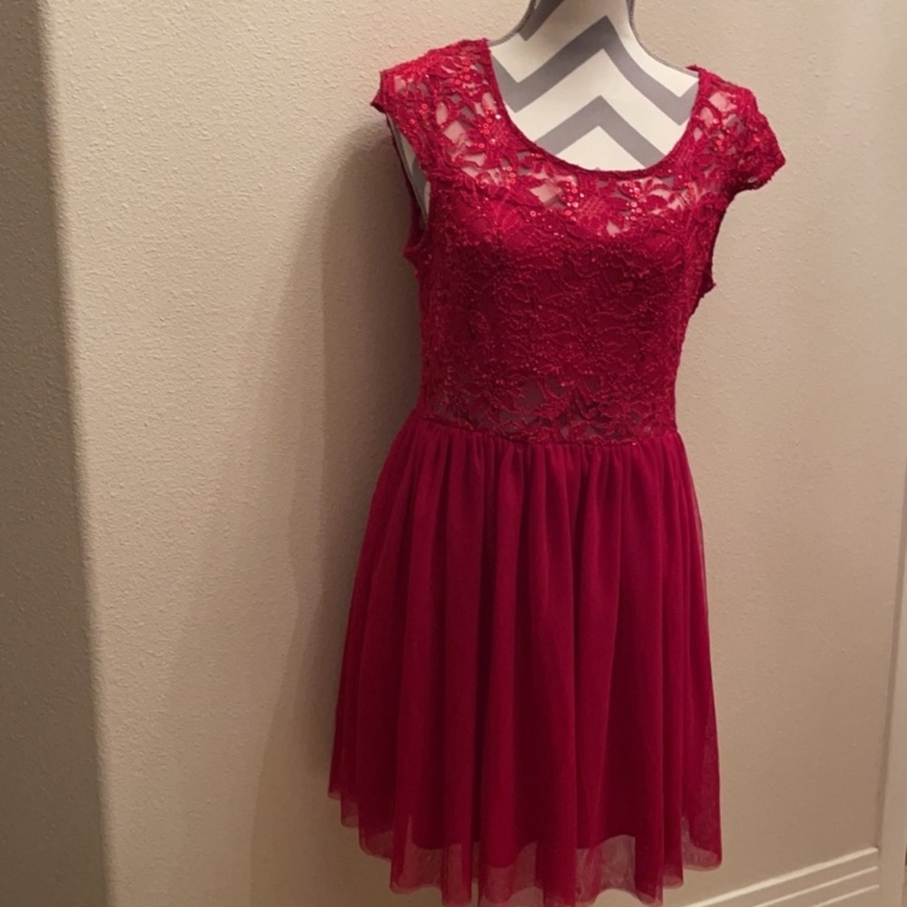 deb Red Formal Dress Size  XL